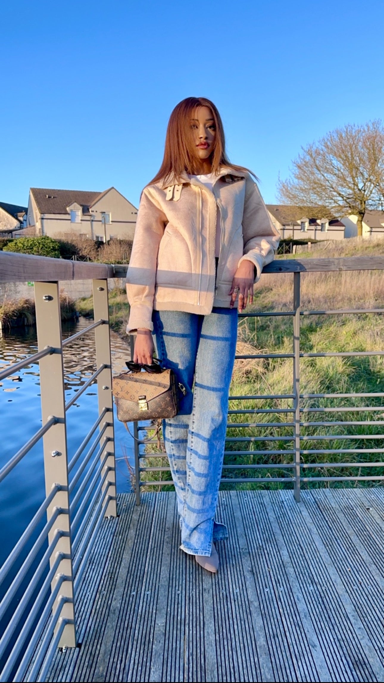 Blouson winter beige