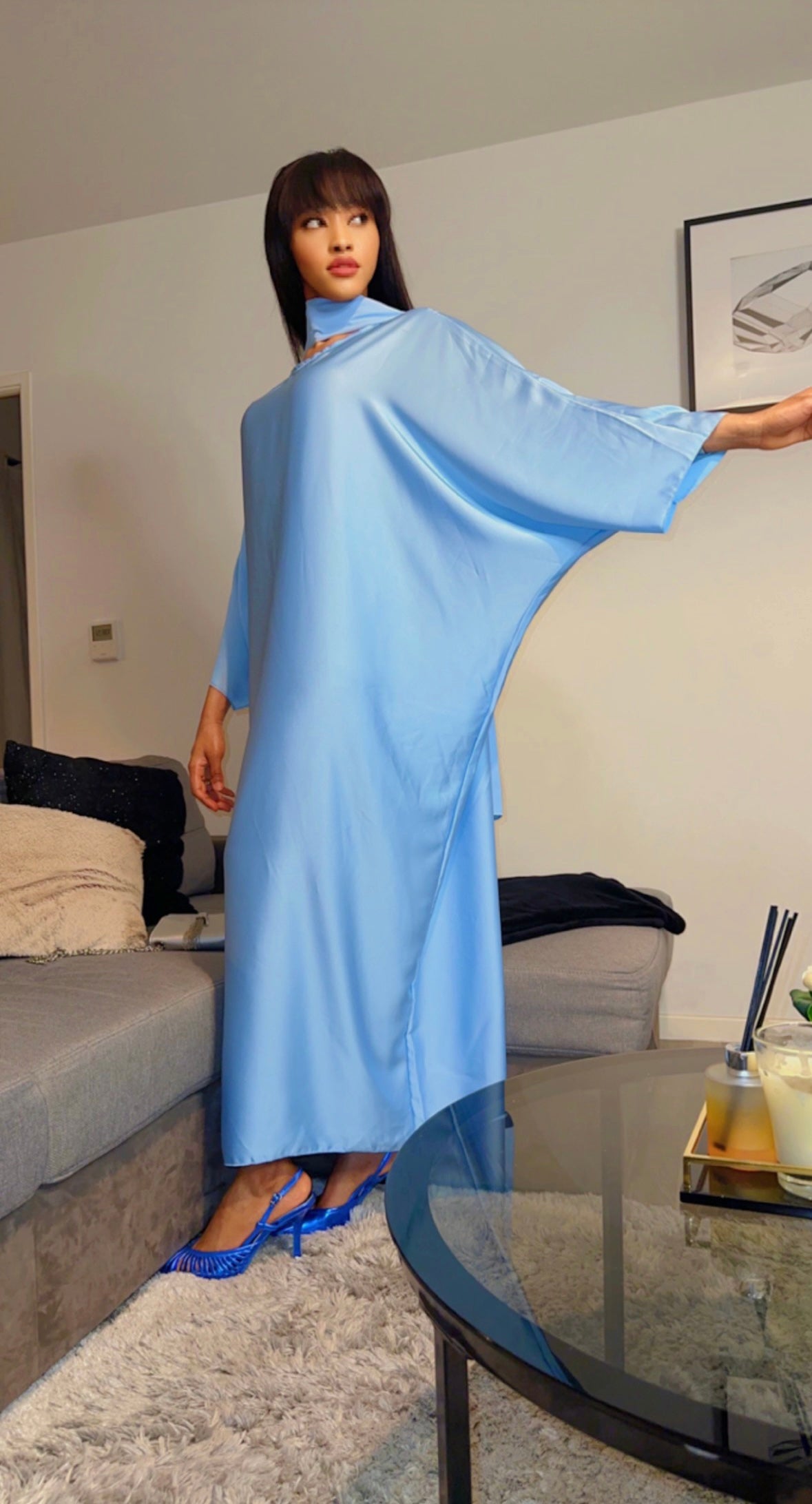 Robe Ample Oumi bleue