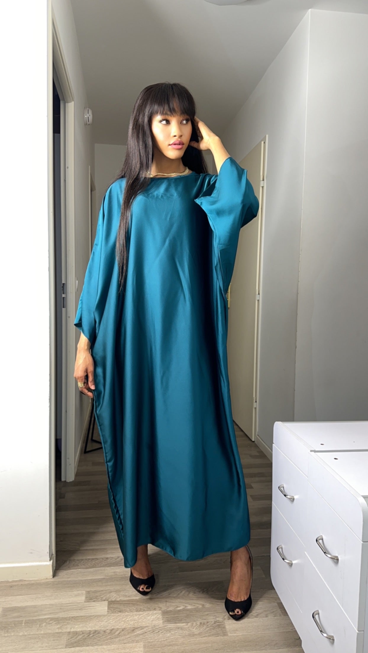 Robe Ample Oumi turquoise