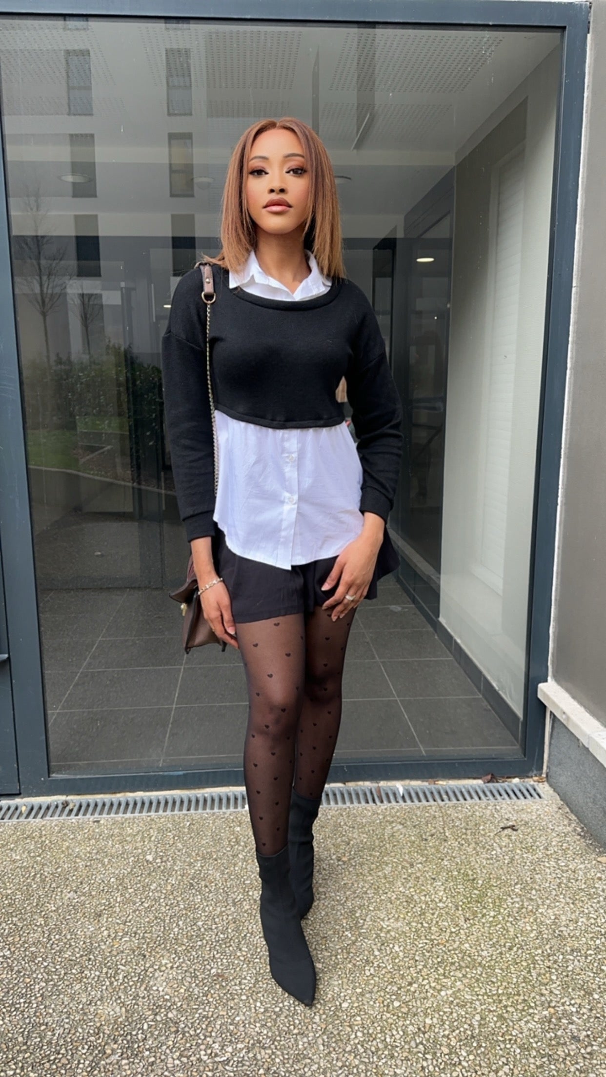 Pull chemise kaki