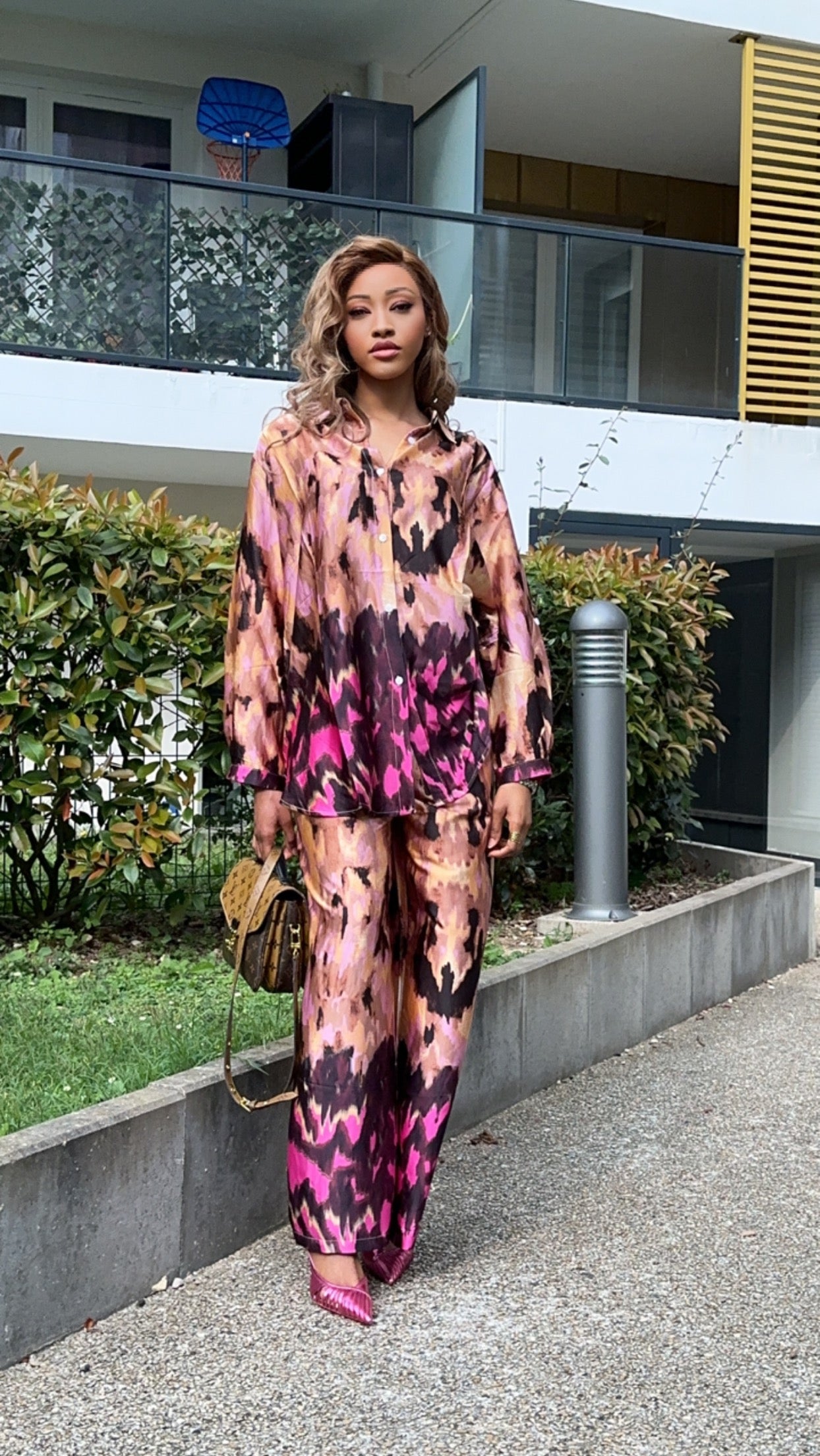 Ensemble florales fuxia