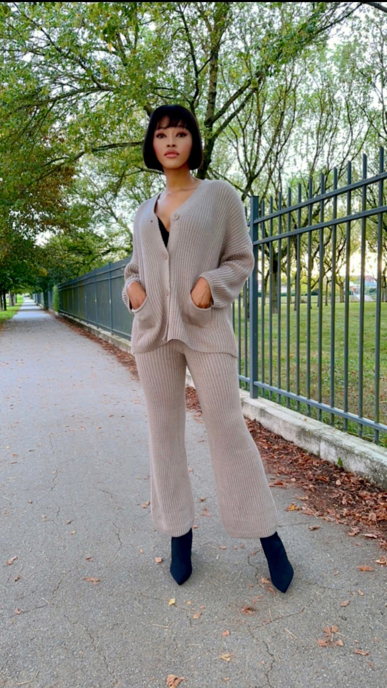 Ensemble warm gris