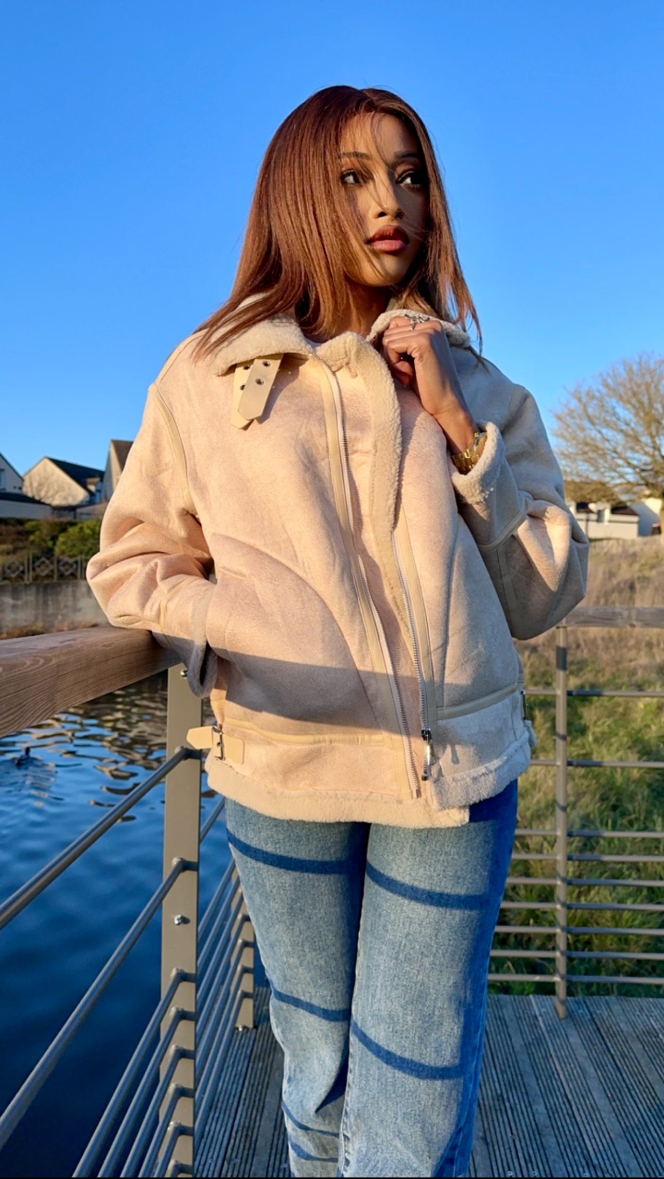 Blouson winter beige