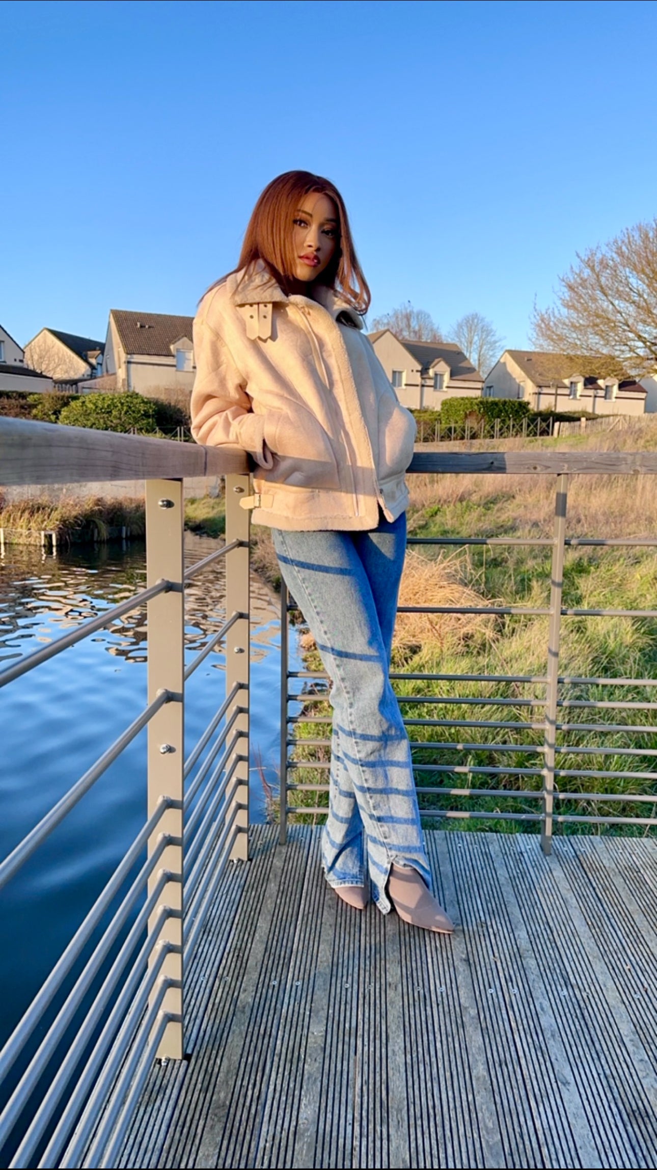 Blouson winter beige
