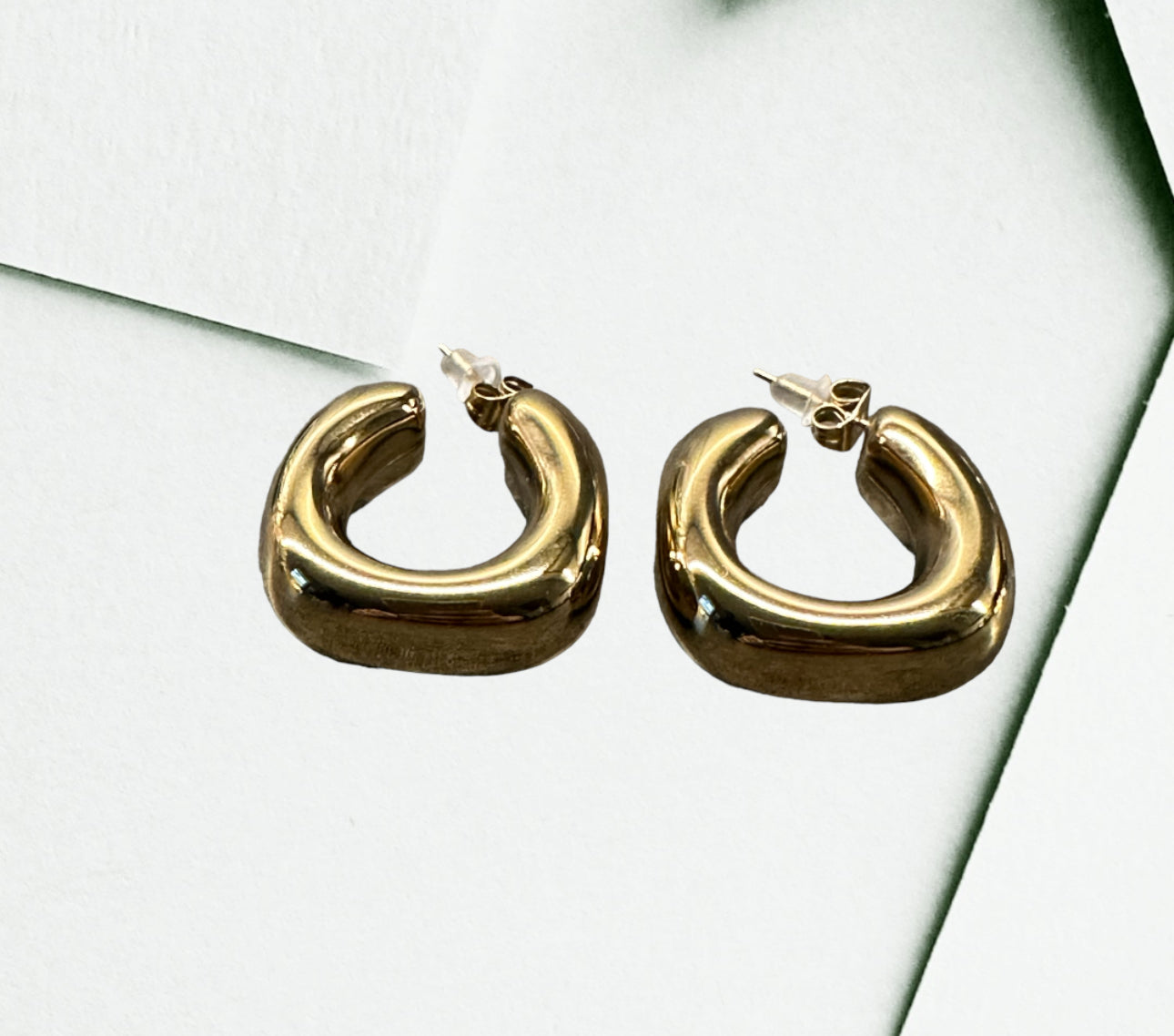 Boucles d'oreilles créoles dômes