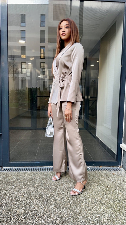 Ensemble blazer rose