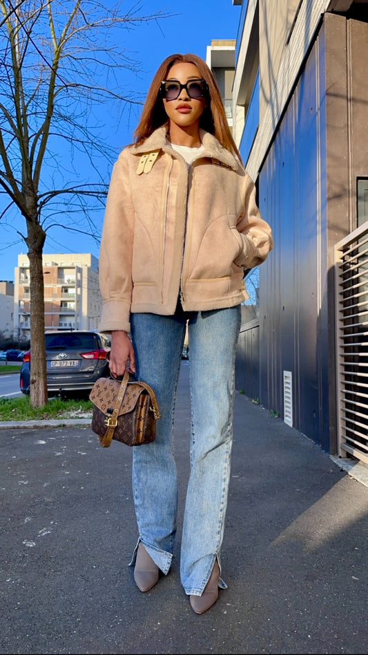 Blouson winter beige