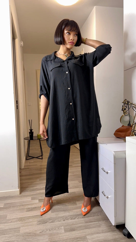 Ensemble chemise noir