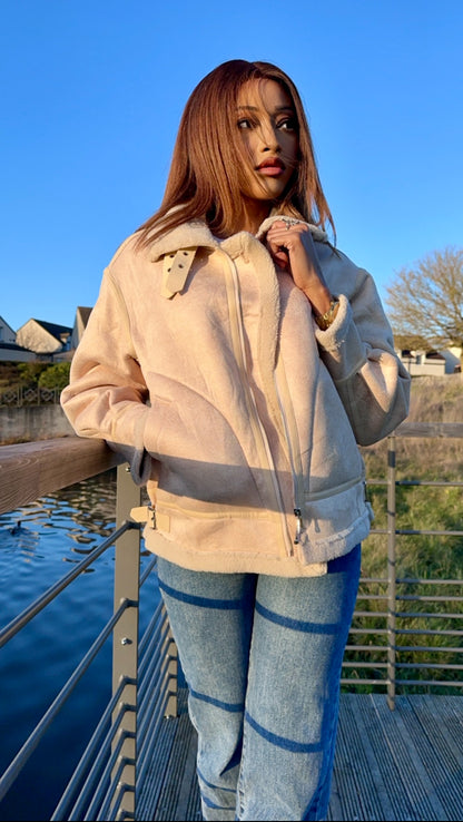 Blouson winter beige