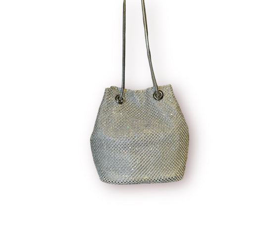 Sac à strass gris