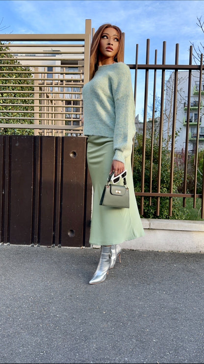 Pull glass green